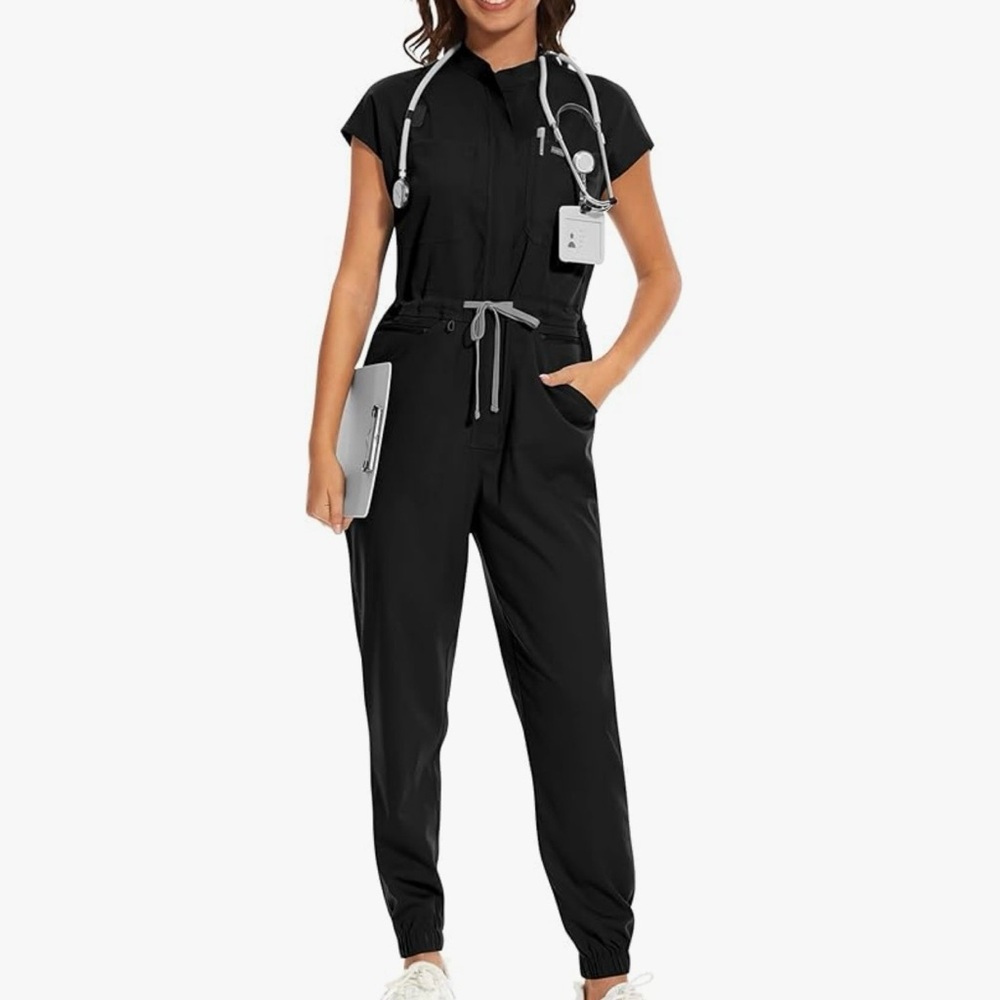 Amazon Black scrub Jumpsuit
